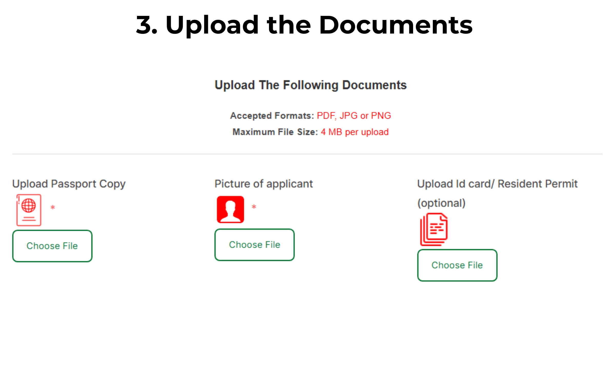 Upload the Documents